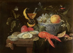 Zátiší s ovocem a mušlí, 1653